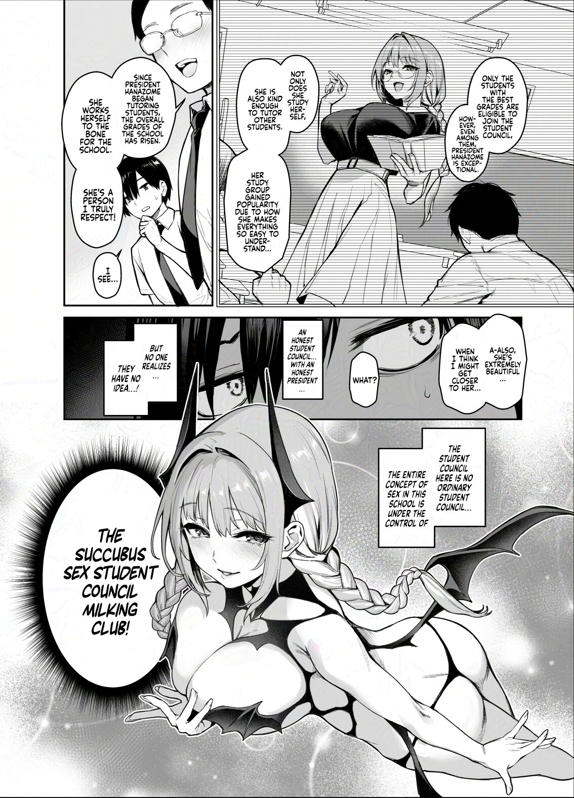 Hentai Manga Comic-Succubus Student Council Milking Club 2-Read-3